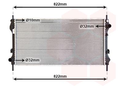 VAN WEZEL Radiators, Motora dzesēšanas sistēma 18002318